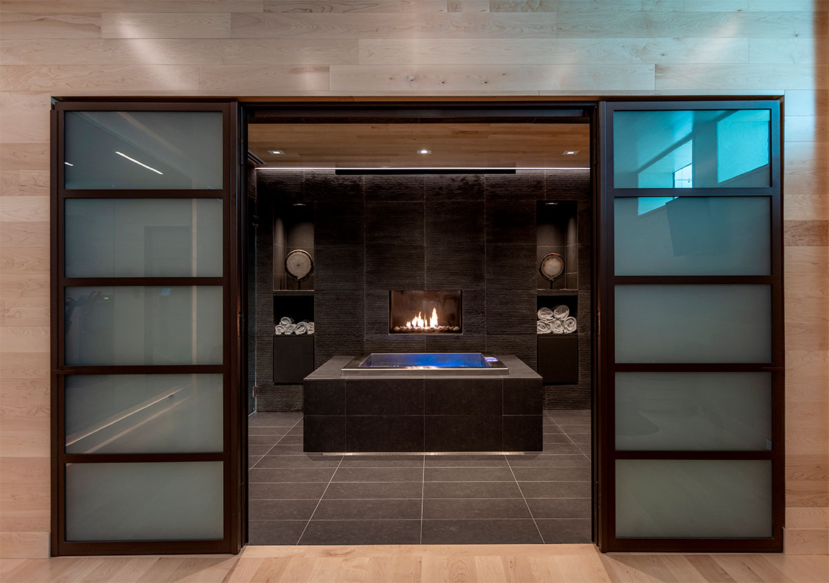 Spa with Fireplace